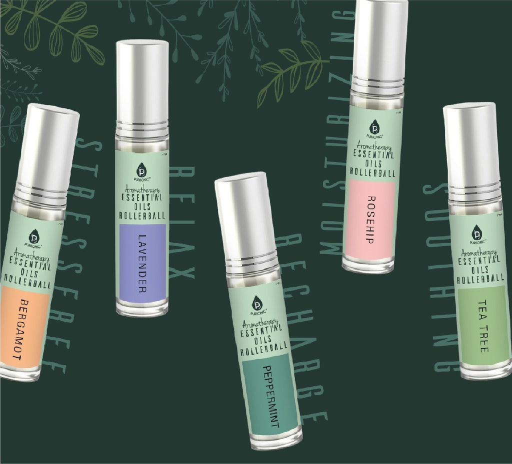 Aromatherapy Essential Oil Rollerball Set — 5‑Pack Pure Wellness Blends for Relaxation, Focus & Daily Balance - Day And Night Shopping