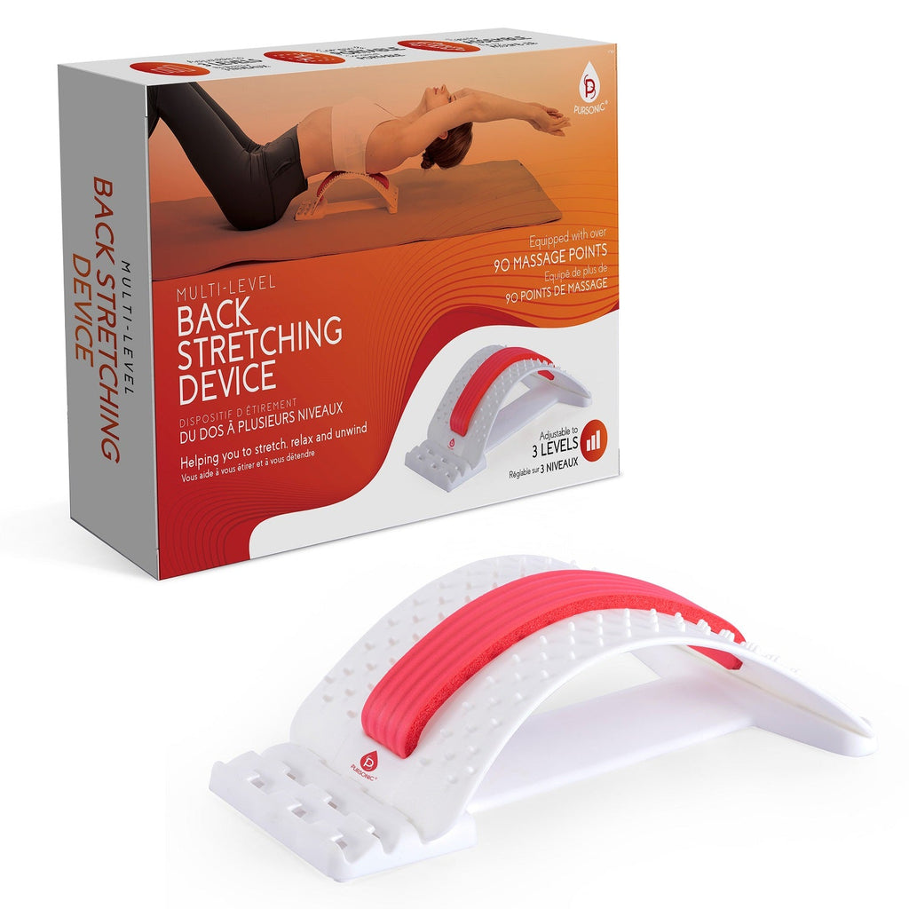 Back Stretching Device — 3‑Level Spinal Lift & 90‑Point Acupressure Relief - Day And Night Shopping