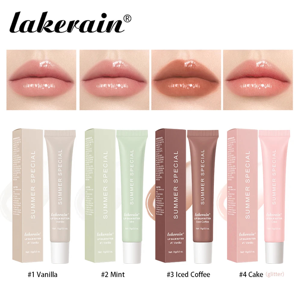 Lakerain Hydrating Lip Balm Set – 4‑Pack Gloss & Lip Oil Kit | Deep Moisturizing, Nourishing Shine, Long‑Lasting Lip Care $8.99
