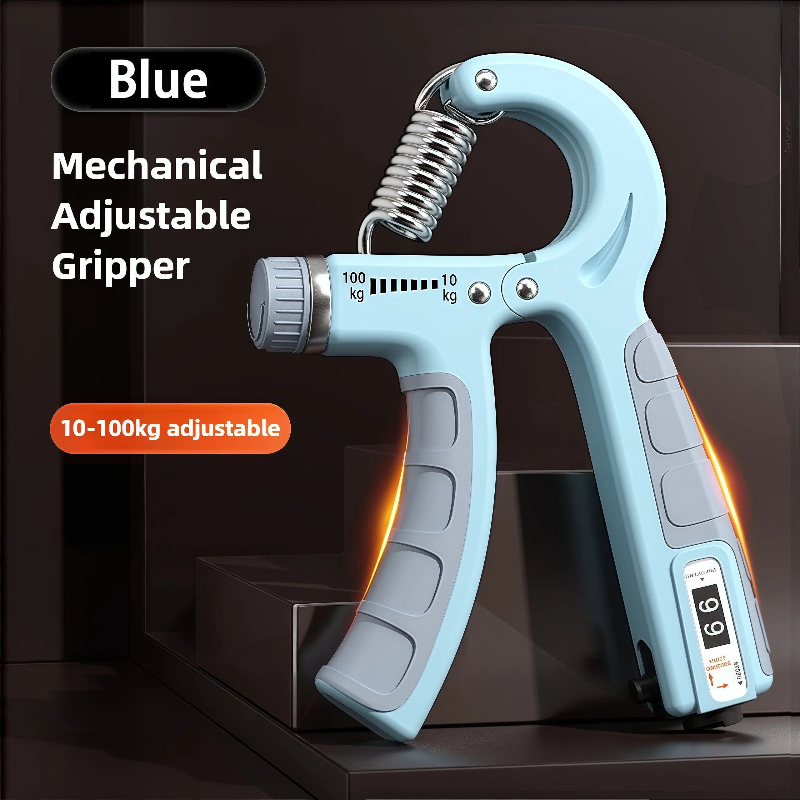 Ergonomic Adjustable Hand Grip Strengthener – Wrist & Forearm Trainer for Muscle Building & Recovery  $11.99