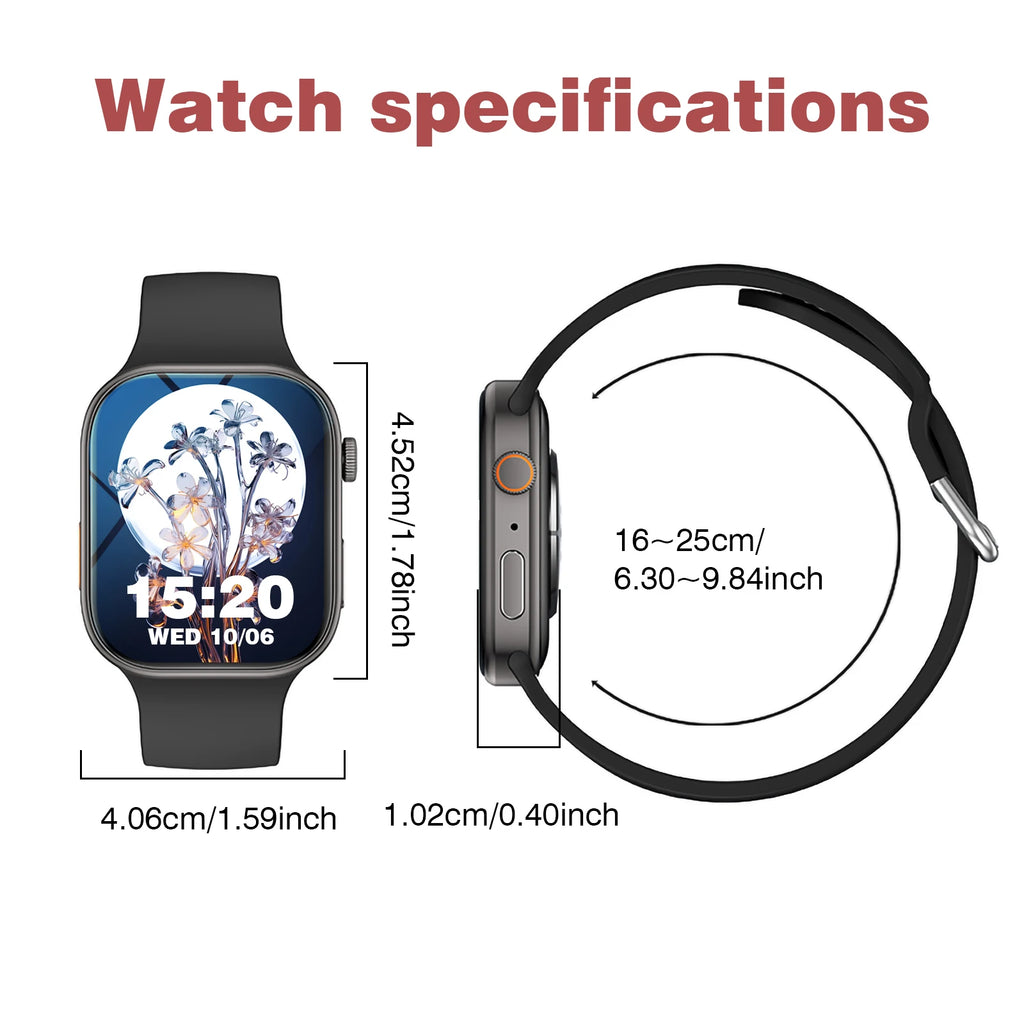 SmartFit™ Call‑Ready Smartwatch — Customizable Dial, Full‑Touch Display & Multi‑Sport Tracking  $24.99