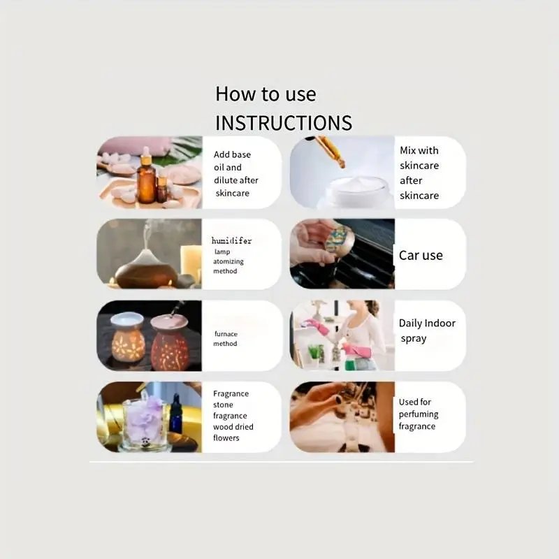 Aromatic World Essential Oil Collection — 6‑Pack Pure Therapeutic‑Grade Oils for Home, Spa & Wellness - Day And Night Shopping